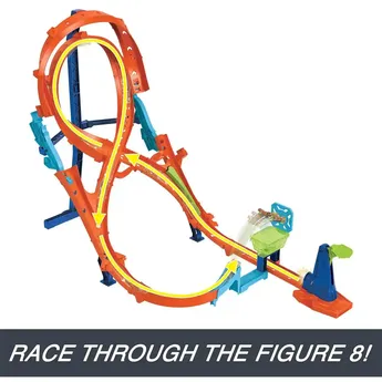 הוט ווילס אקשן מארז 2 מסלולים מפותלים - Hot Wheels