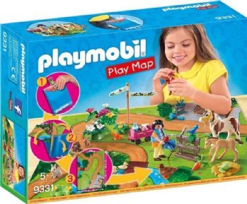 פליימוביל סוסי פוני מפת משחק 9331 - Playmobil