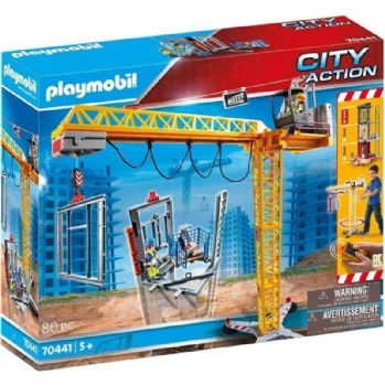 פליימוביל אתר בנייה עגורן עם שלט רחוק 70441 - Playmobil