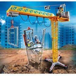 פליימוביל אתר בנייה עגורן עם שלט רחוק 70441 - Playmobil