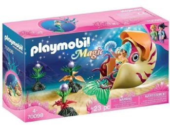פליימוביל הממלכה הקסומה בתולת הים וגונדולה חילזון הים 70098 - Playmobil