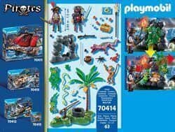 פליימוביל מסתור אוצרות הפיראטיים 70414 - Playmobil