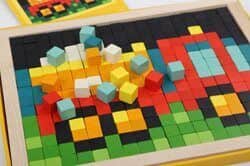 סט פיקסלים מעץ מוזאיקה תחבורה 400 חלקים - Cubika