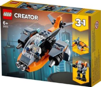 לגו קריאטור מזל"ט סייבר 3-ב-1 31111 - Lego