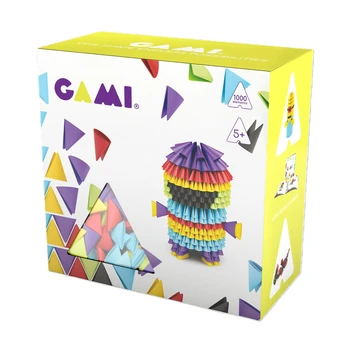 גאמי משולשים צבעי בסיס 1000 חלקים קרטון - Gami