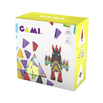 גאמי משולשים צבעי בסיס 500 חלקים קרטון - Gami