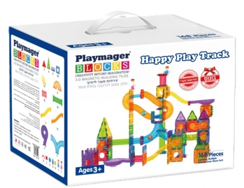 לונה פארק מגנטים 168 חלקים - Playmager