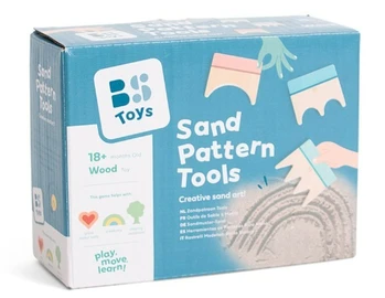 כלי דפוס וציור בחול מעץ - BS Toys