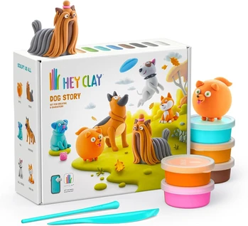 עיצוב בחימר - סט חבורת הכלבים - Hey Clay