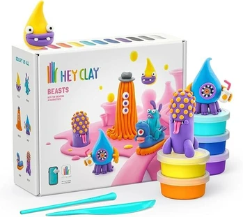עיצוב בחימר - סט יצורי פרא - Hey Clay