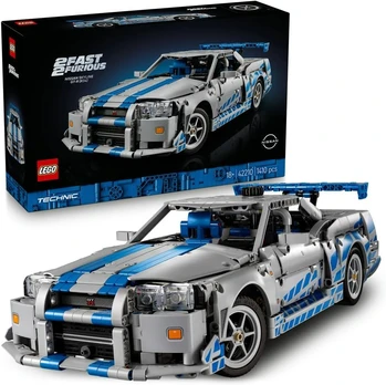 לגו טכניק מכונית מירוץ פרארי מהיר ועצבני 2 42210 Lego - Nissan Skyline GT-R Car