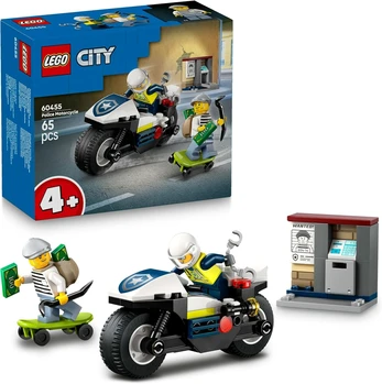 לגו סיטי מרדף על אופנוע משטרה 60455 - Lego