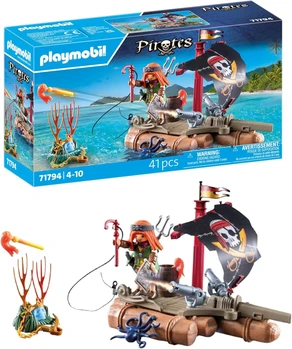פליימוביל רפסודה פיראטית עם אוצר 71794 - Playmobil