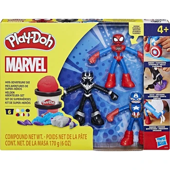 בצק פליידו סט גיבורי על - Play-Doh