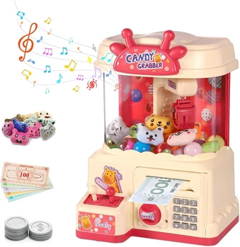 מכונת ממתקים עם חיבור USB - קופה ורודה - Candy Grabber