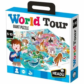 פאזל משחק מסביב לעולם - HEADU