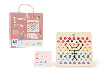 משחק השחלה לפי דגמים – חוטים וקודים - BS Toys