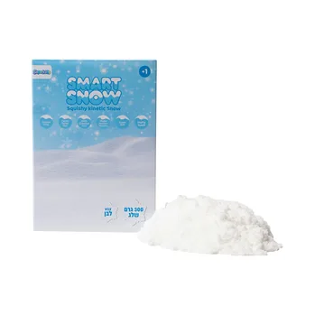 בצק שלג סנסורי אריזת 300 גרם – צבע לבן - Superkids