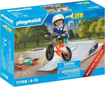 פליימוביל סקייטבורד עם רמפה 71798 - Playmobil