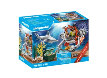 פליימוביל חיפוש אוצרות עם צוללת 71860 - Playmobil