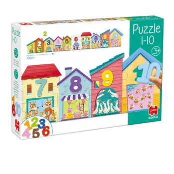 פאזל בתים חיות ומספרים - Goula