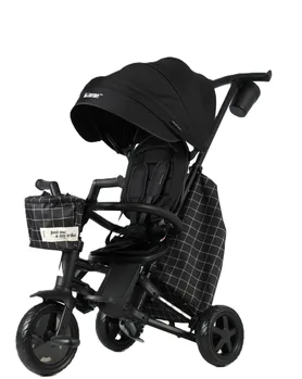 תלת אופן מתקפל 6 ב-1 שחור - Minene