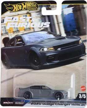 הוט ווילס מכוניות פרימיום זהב מהיר ועצבני - דודג' צ'ארג'ר- Hot Wheels