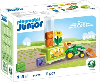 פליימוביל גוניור טרקטור עם טעינה והורדה 71773 - Playmobil