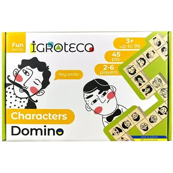 דומינו מעץ 45 חלקים - Igroteco