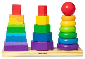 מגדל השחלה לימוד צורות - Melissa and Doug