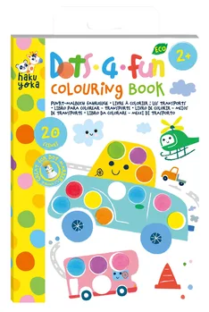 חוברת צביעה עם מדבקות כלי תחבורה.