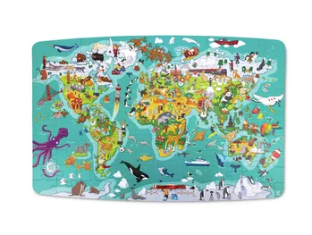 פאזל מפת עולם - HAPE