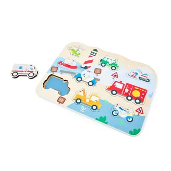 פאזל צורות כלי תחבורה הצלה - Hape