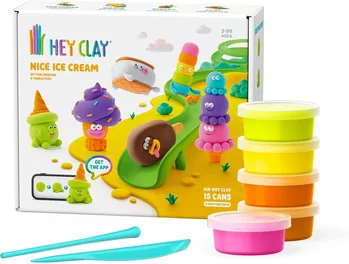 עיצוב בחימר - סט גלידות מתקתקות - Hey Clay