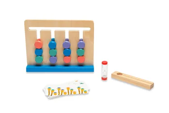 אתגר הג’ירפה – משחק התאמה עם כרטיסיות דגם - BS Toys