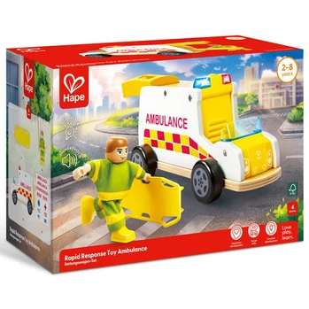 אמבולנס הצלה עם אורות וסירנה - Hape