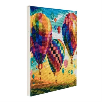אומנות קריסטל - קנבס 30×30 - כדורים פורחים - Craft Buddy
