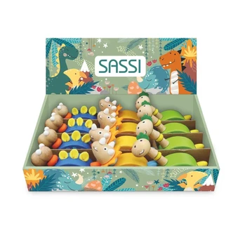 דינוזאור מעץ עם מנגנון משיכה לאחור - SASSI Junior