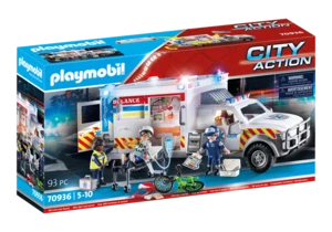פליימוביל אמבולנס עם אורות וצלילים 70936 - Playmobil