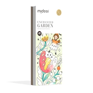 חוברת צבעי מים - גינת גמדים - Mideer