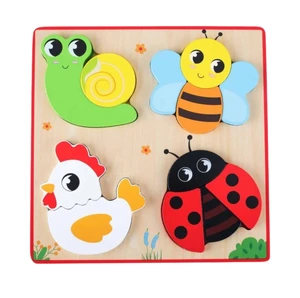 פאזלים ראשונים 4 באחד - חרקים - Pit Toys